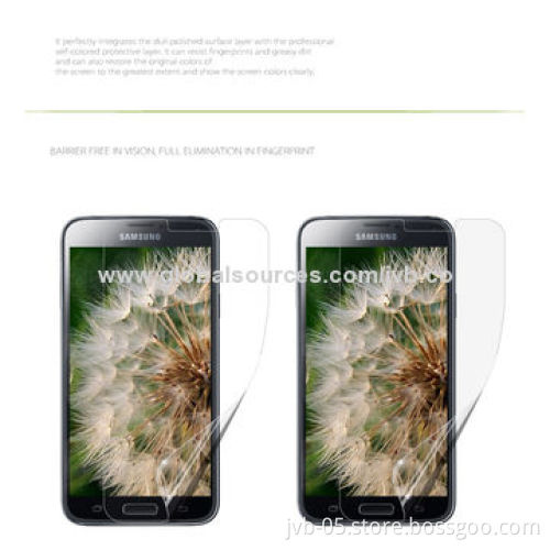 Crystal Clear Screen Protectors for Samsung Galaxy S5, Anti-scratch, 3H Hardness